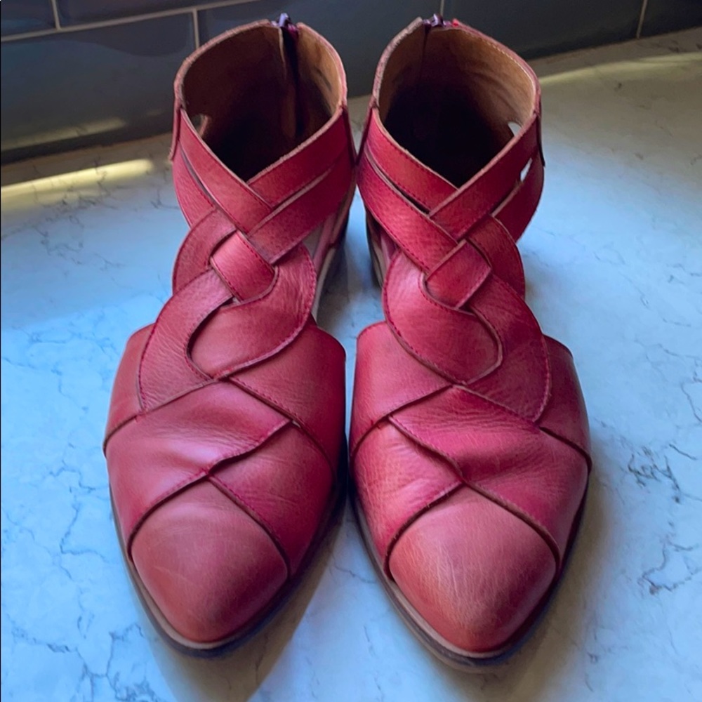 Free People Wanderlust Braided T-Strap Flats